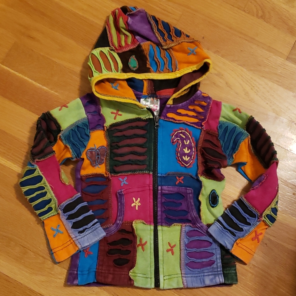 Girls Boho India Boutique Girls Full Zip Jacket